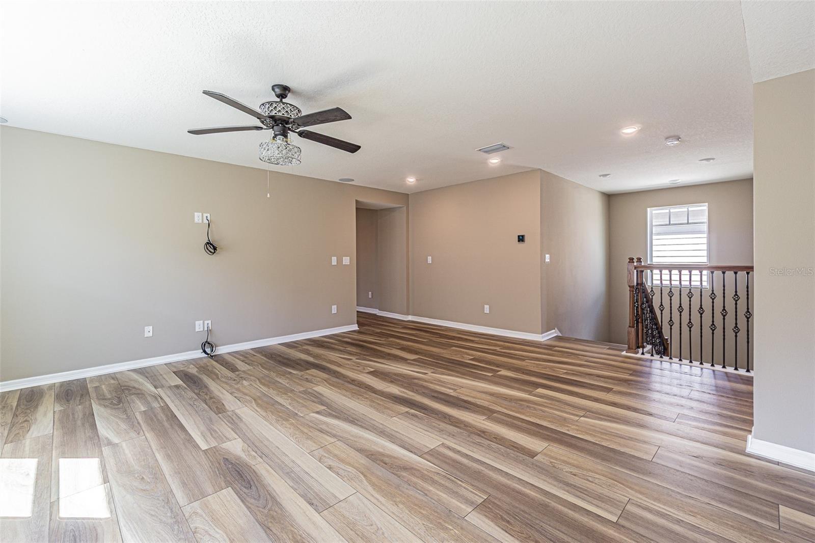 Loft on the second floor for children playroom