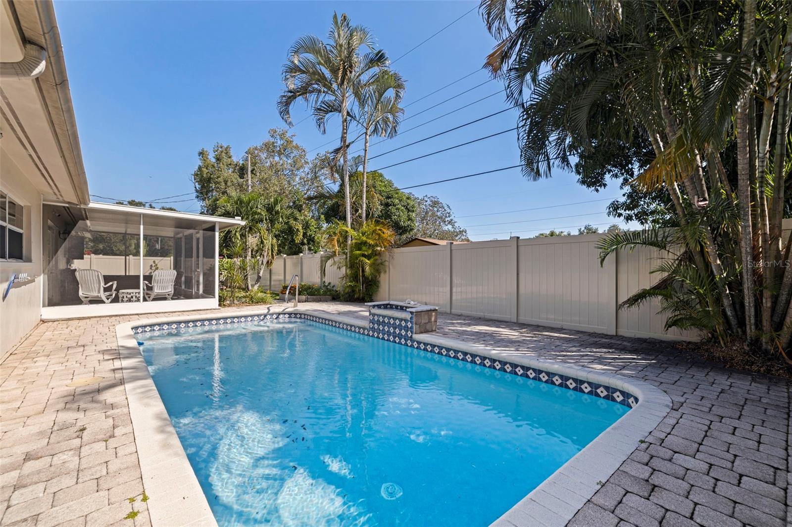 Freshly resurfaced pool