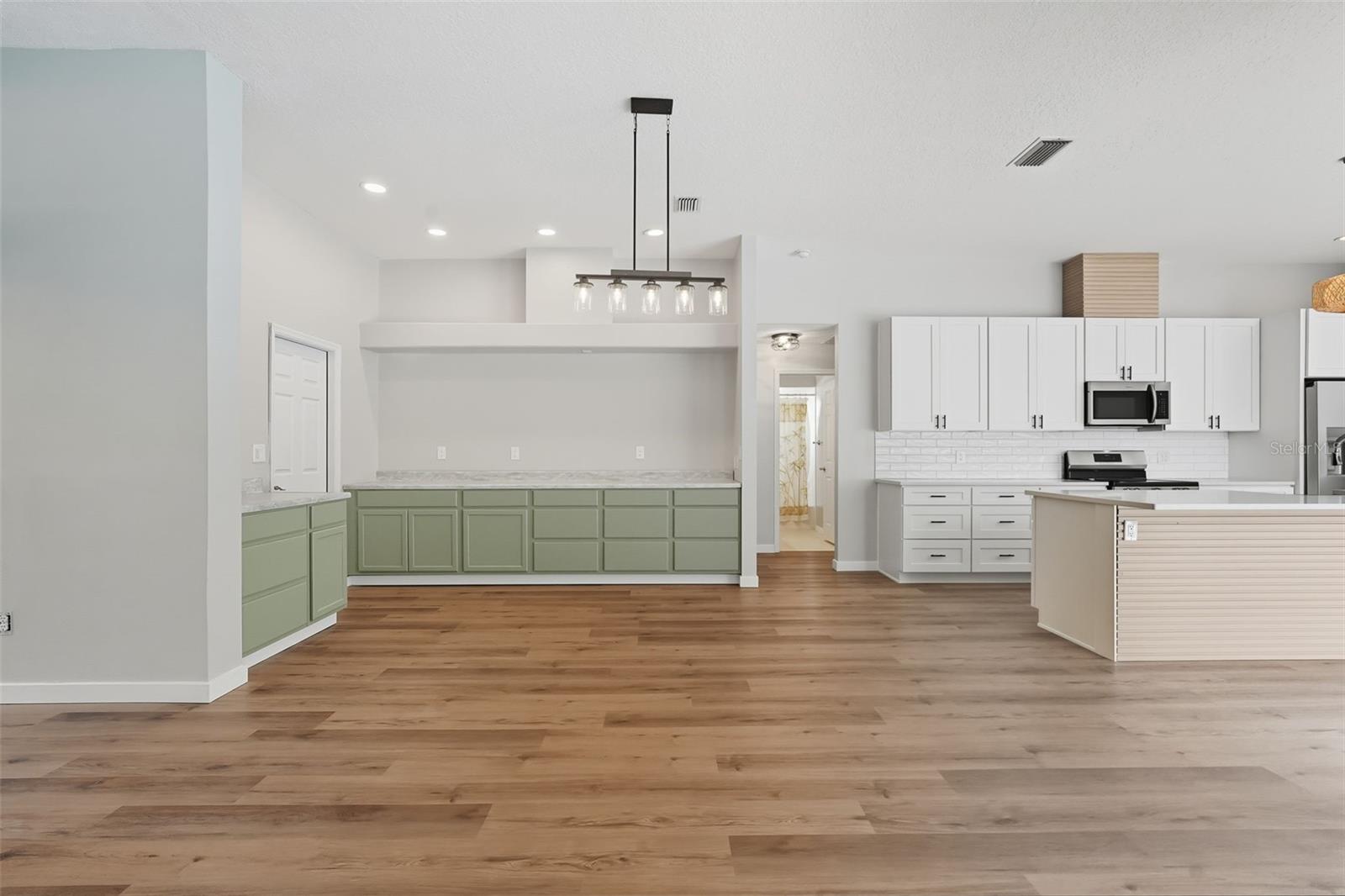 This area could be the living area or dining