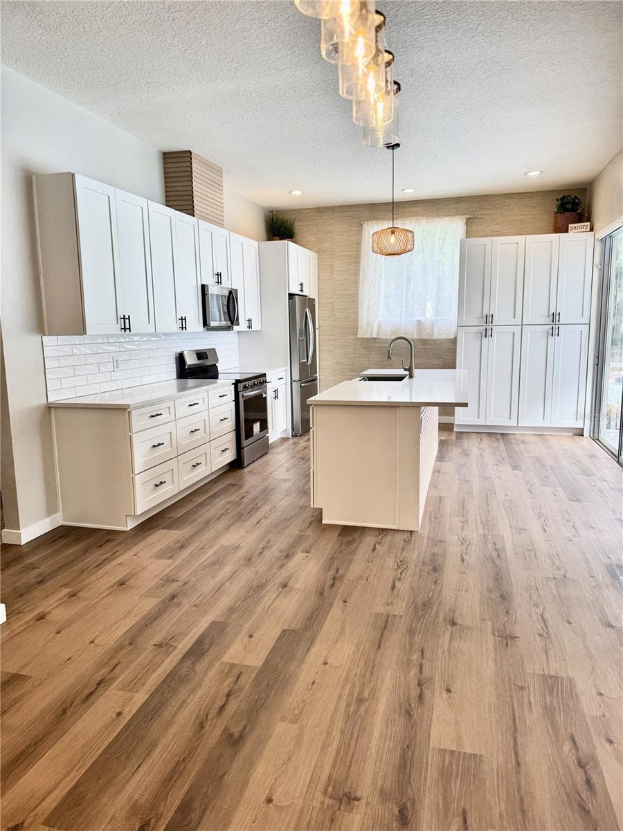 Open, Light & Bright with generous cabinets