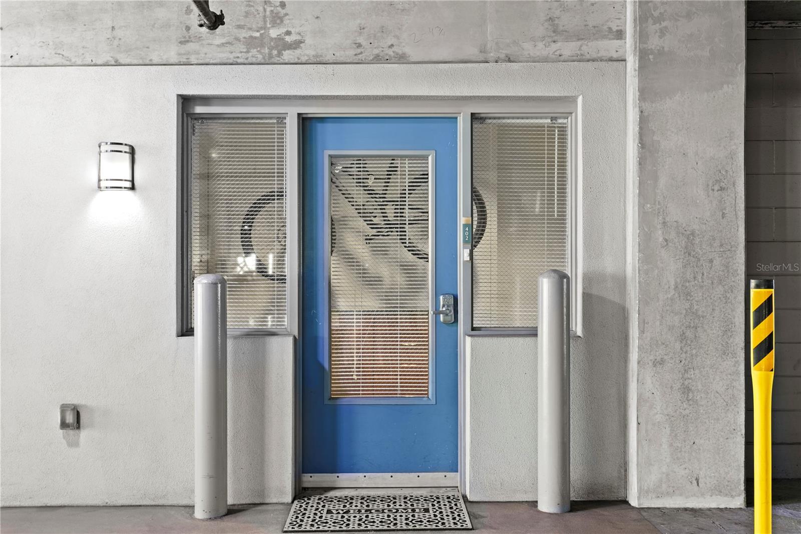 One of a few units that have a private entrance from the garage
