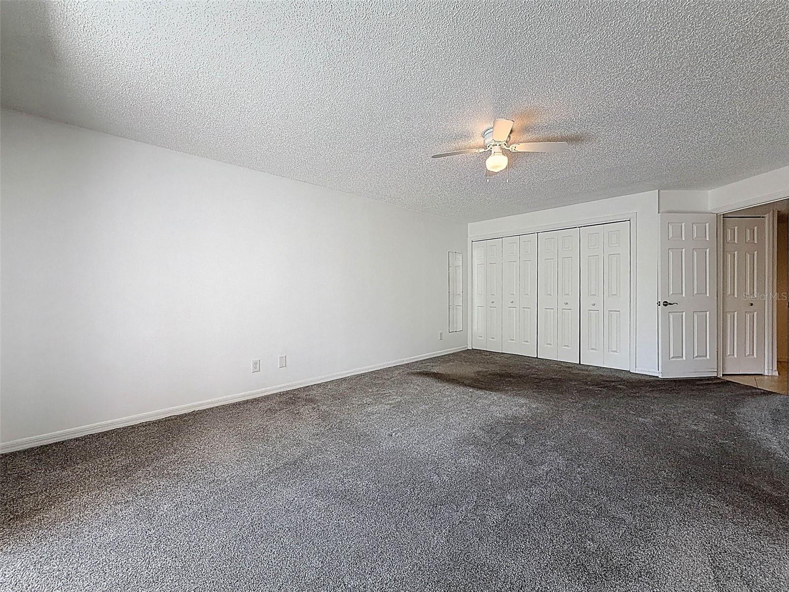 Master bedroom with TWO closets - this one and a WIC in the en-suite bathroom.
