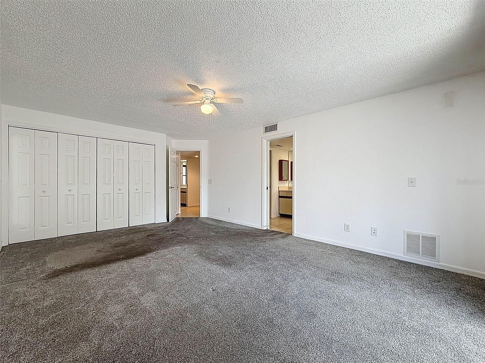 Master bedroom with TWO closets - this one and a WIC in the en-suite bathroom.