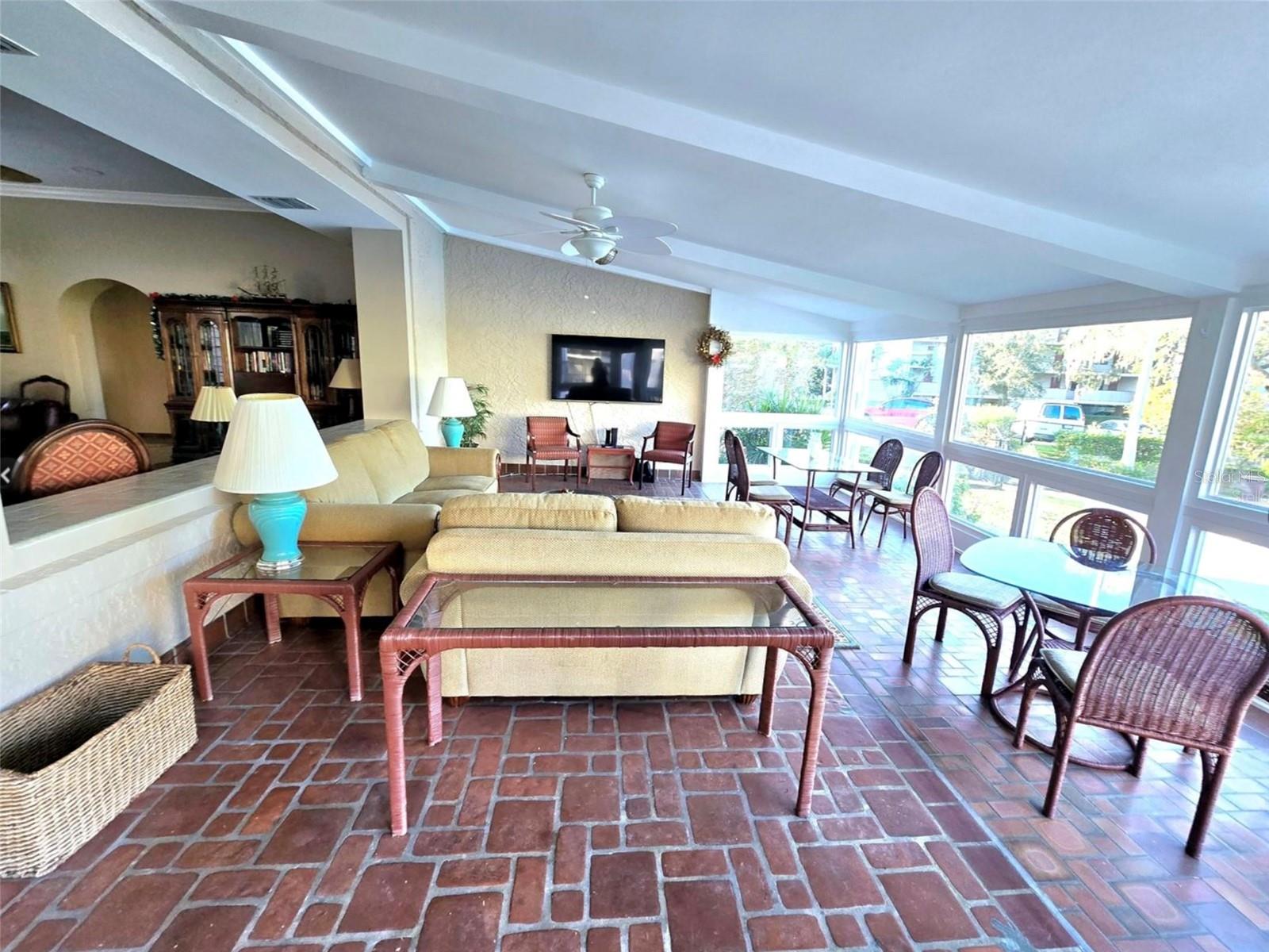 Clubhouse with gym and kitchen.