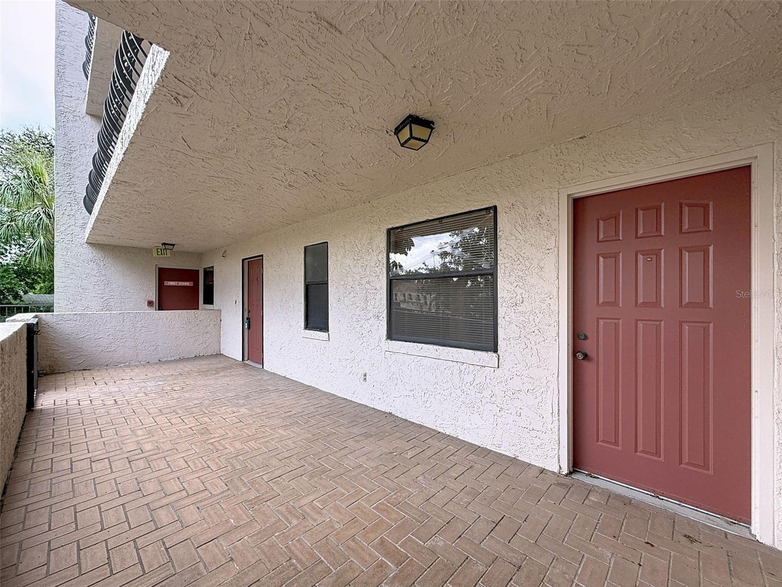Huge front patio just for you! 1 of 3 private patios.