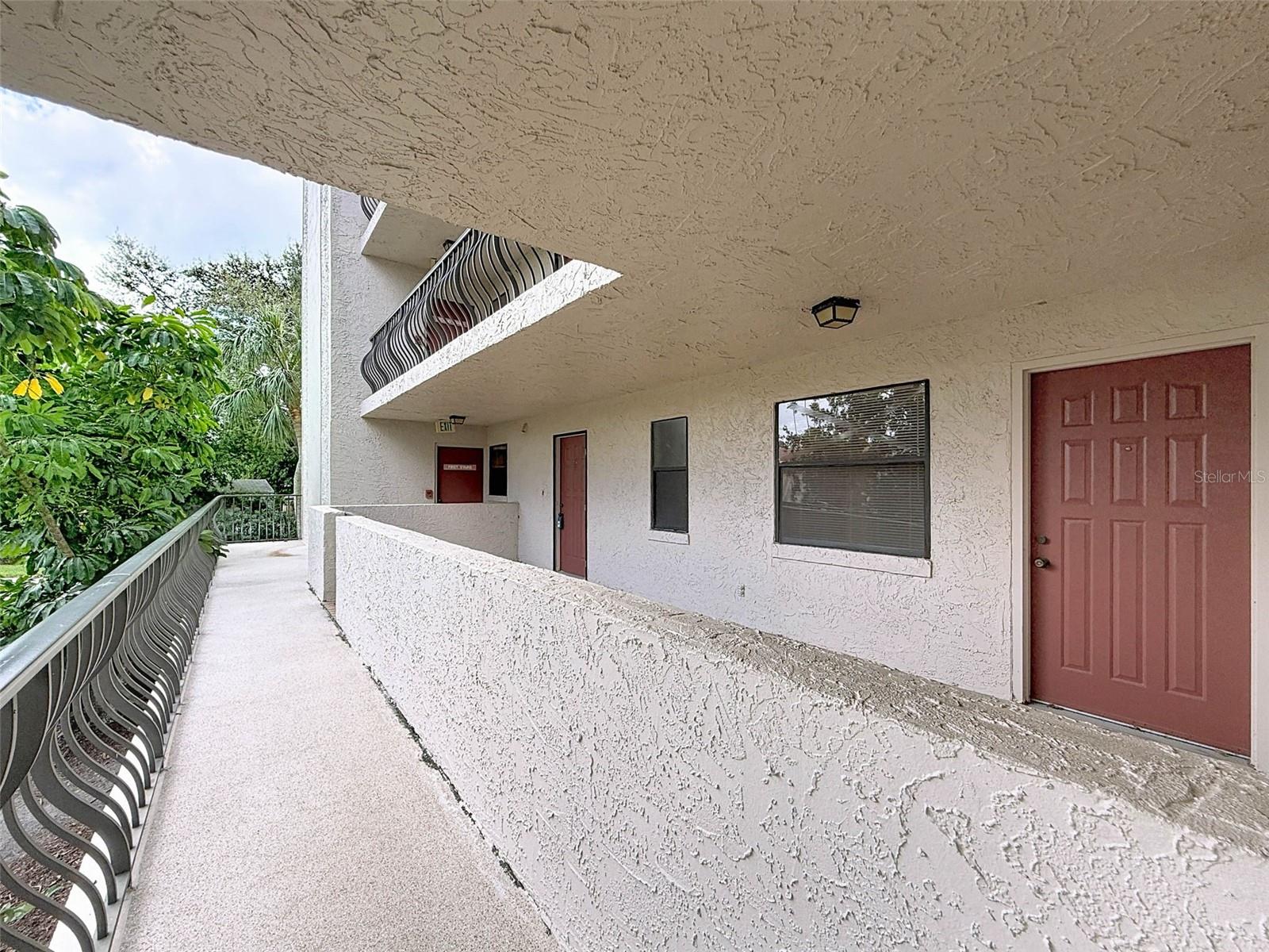 Huge front patio just for you! 1 of 3 private patios.