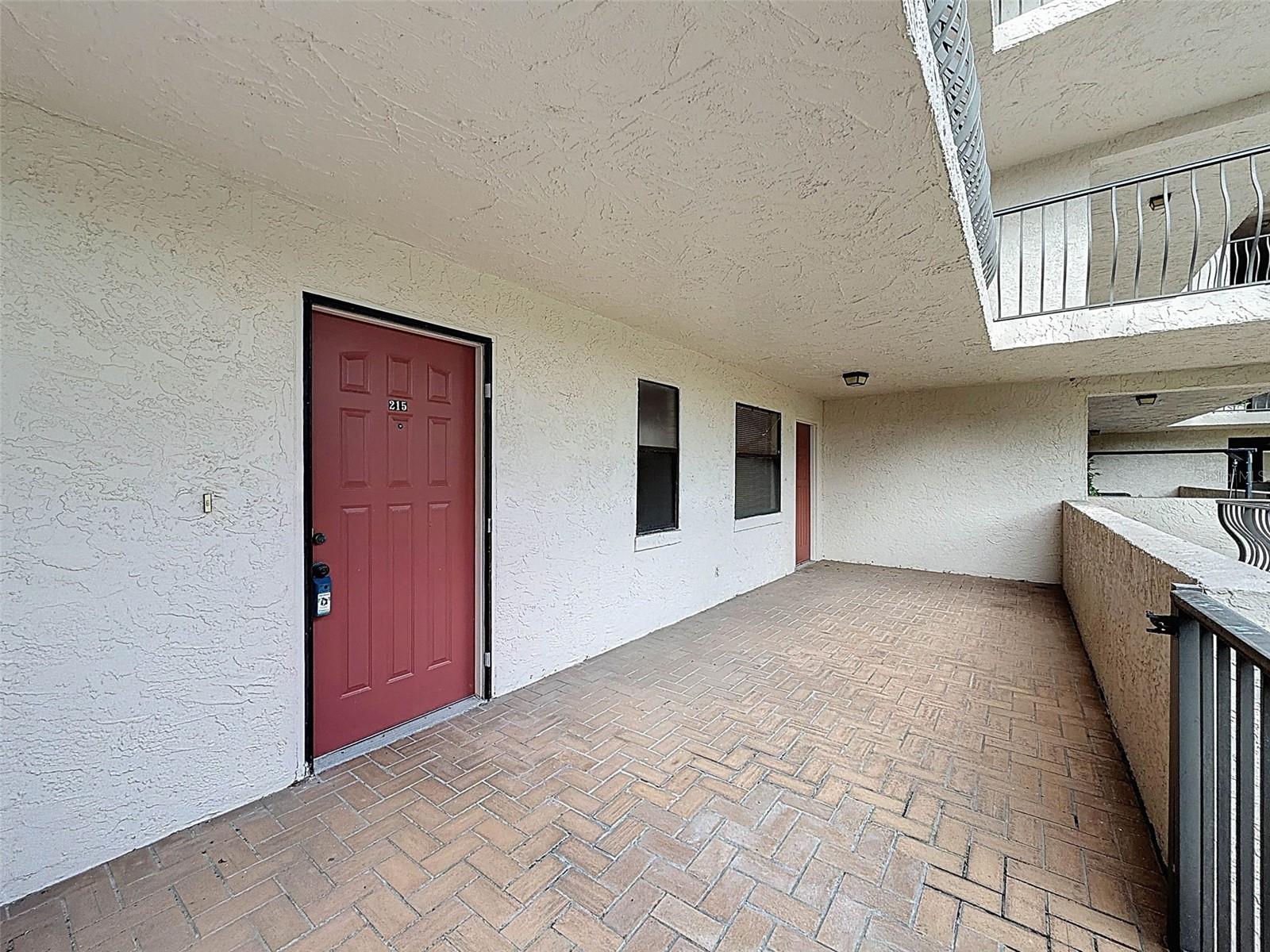 Huge front patio just for you! 1 of 3 private patios.