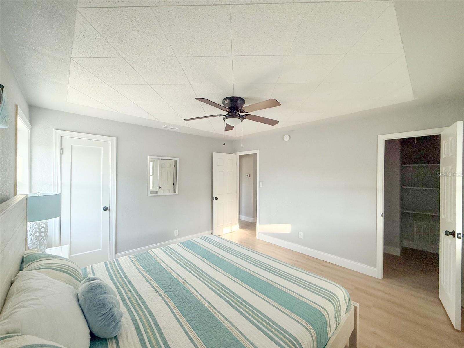 Large Bedroom #3 with multiple closets downstairs.