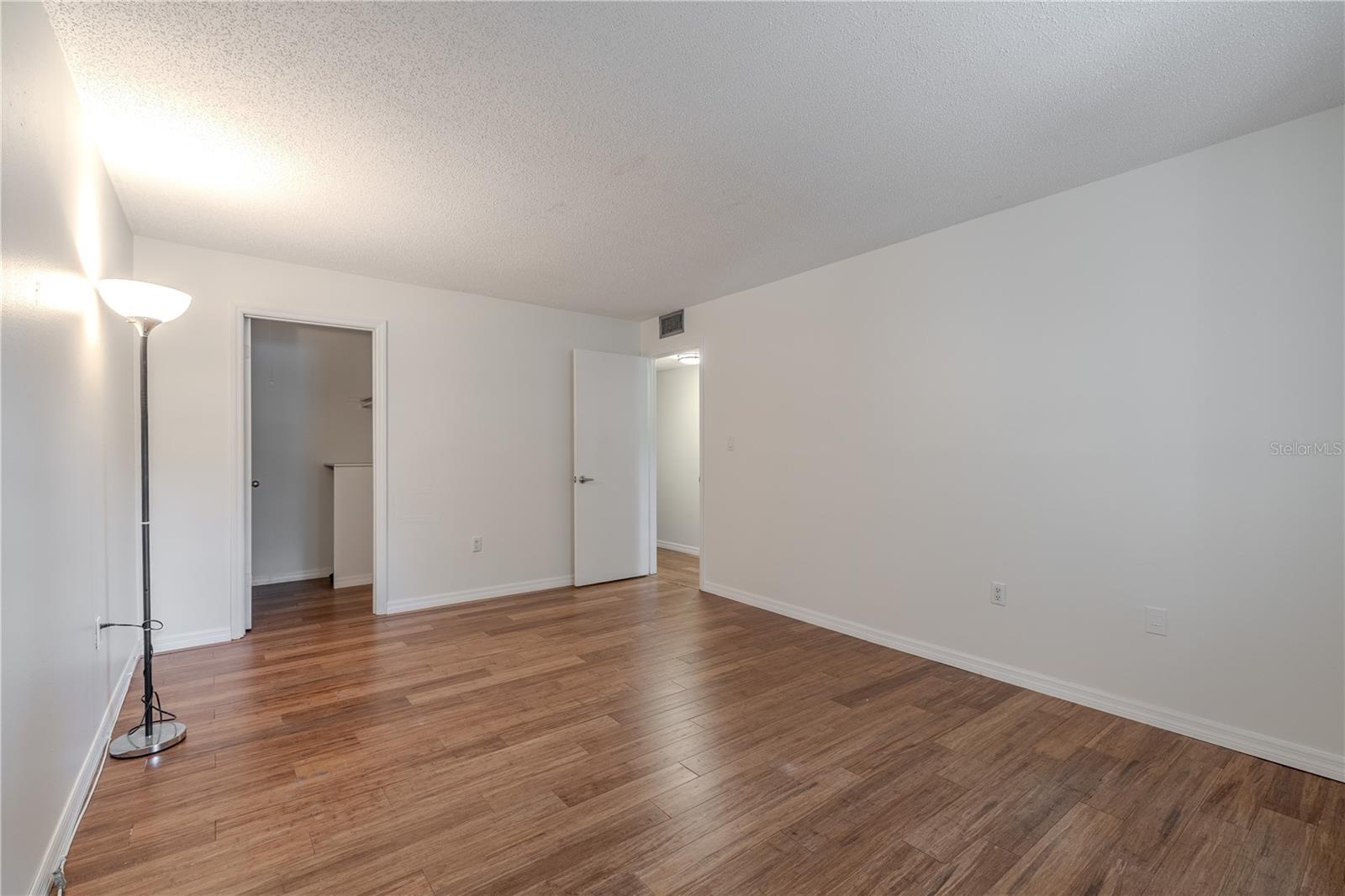Primary bedroom has a walk-in closet.