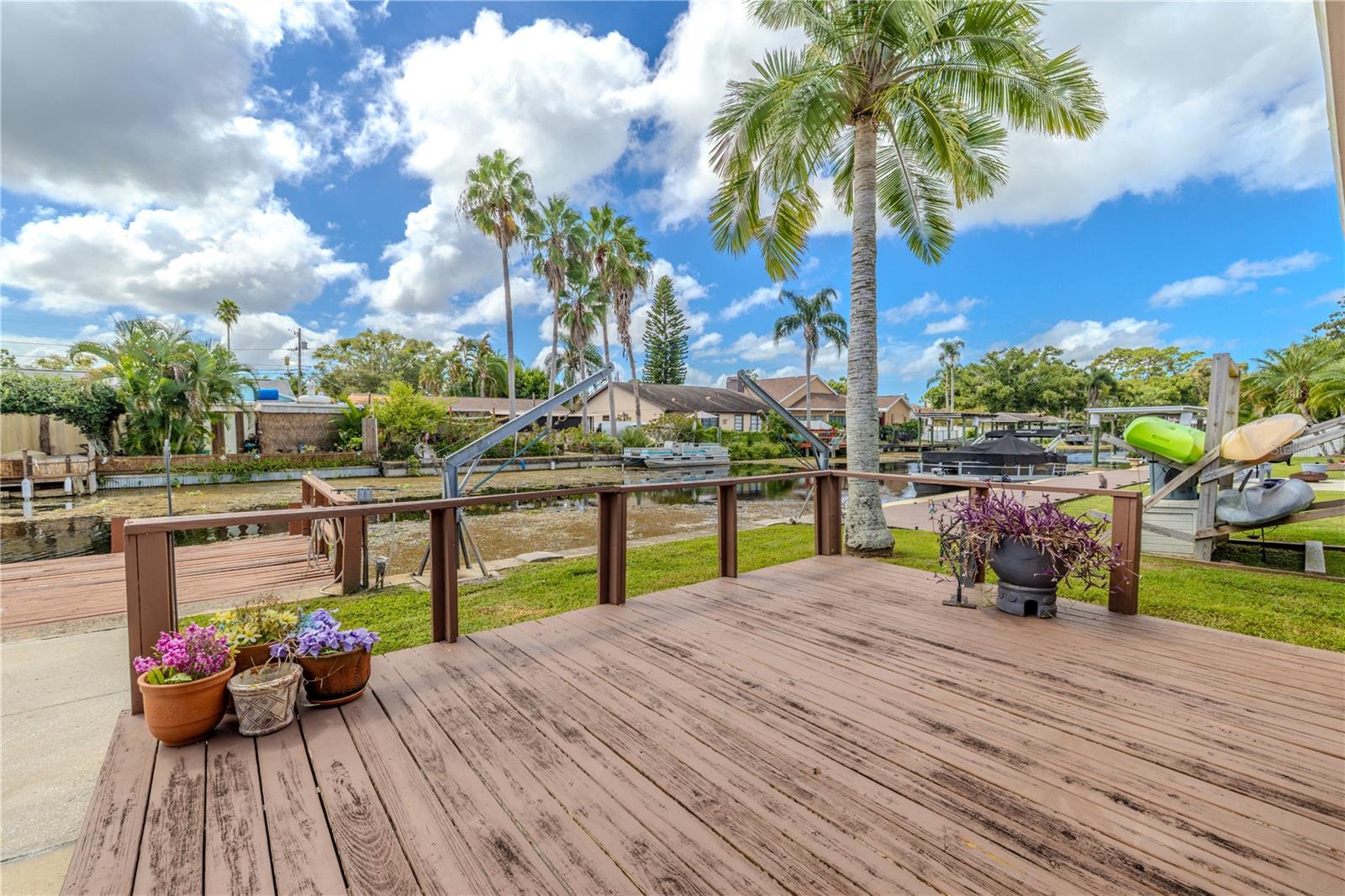 Open deck perfect for relaxing, entertaining, or soaking in the Florida sunshine.