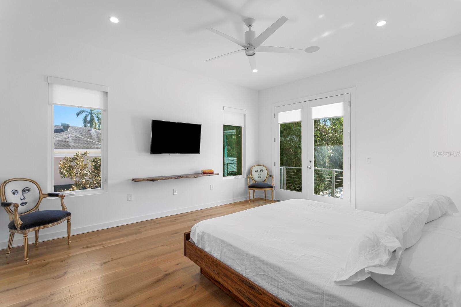 A Juliet balcony is a charming feature.