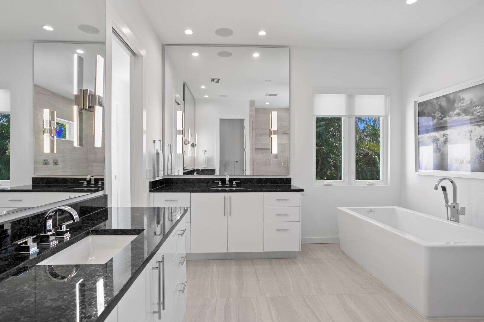 There are two separate vanities.