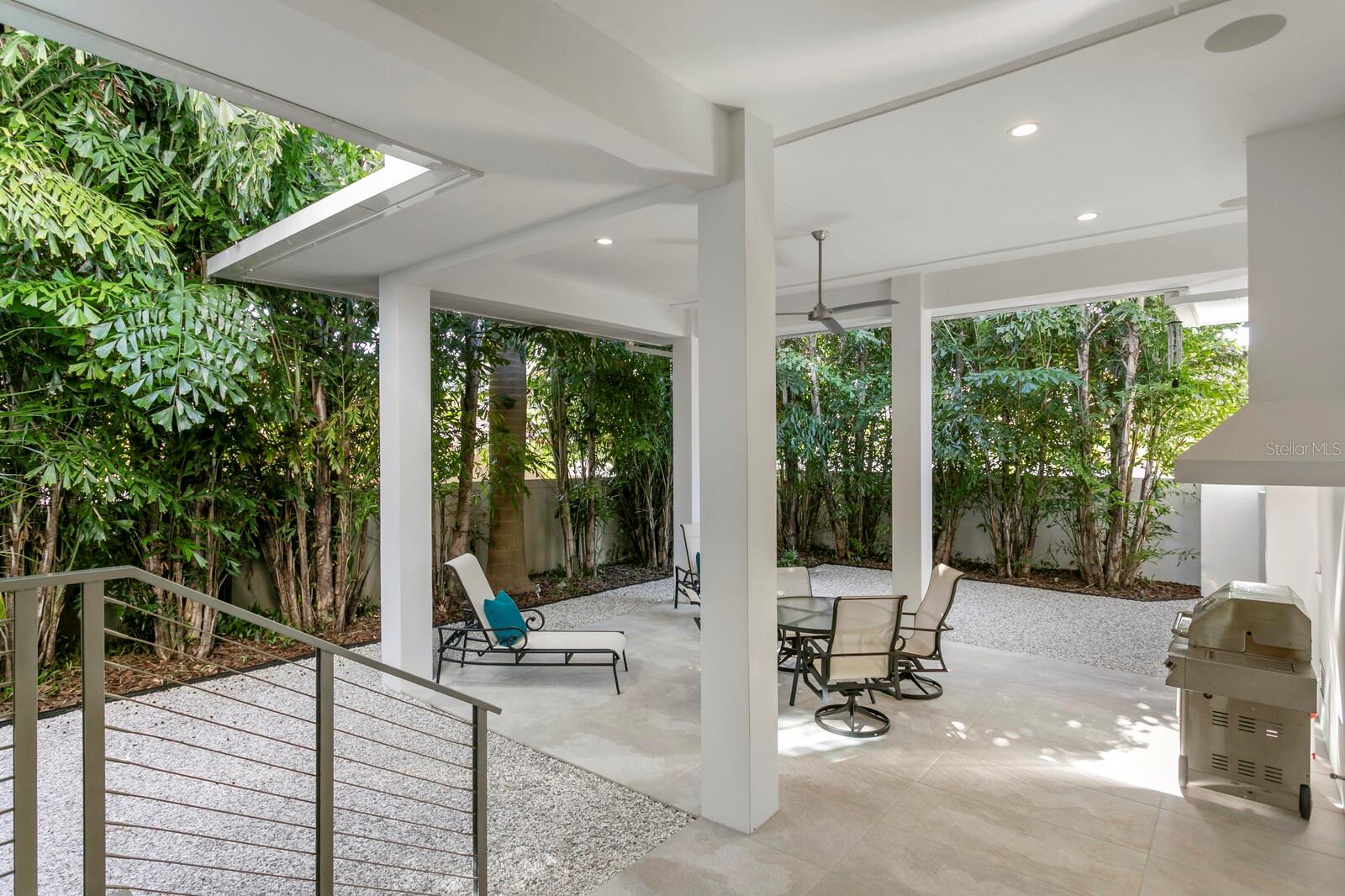 Step outside to the lovely lanai.