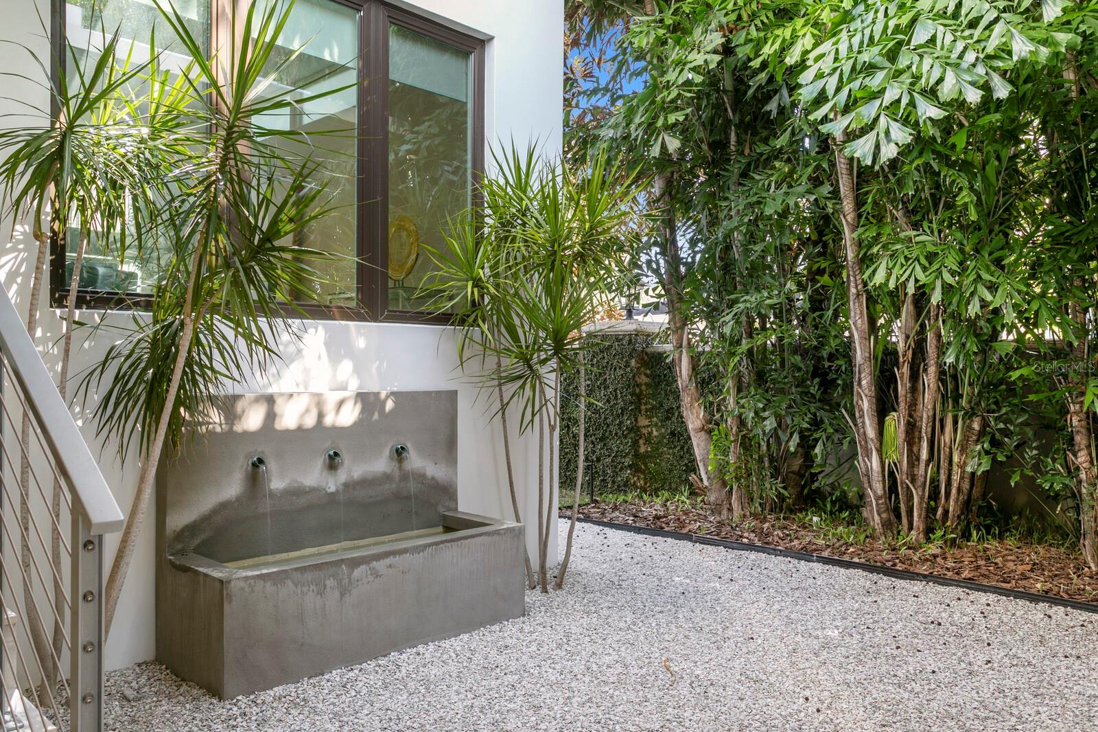 You'll enjoy this relaxing water feature.