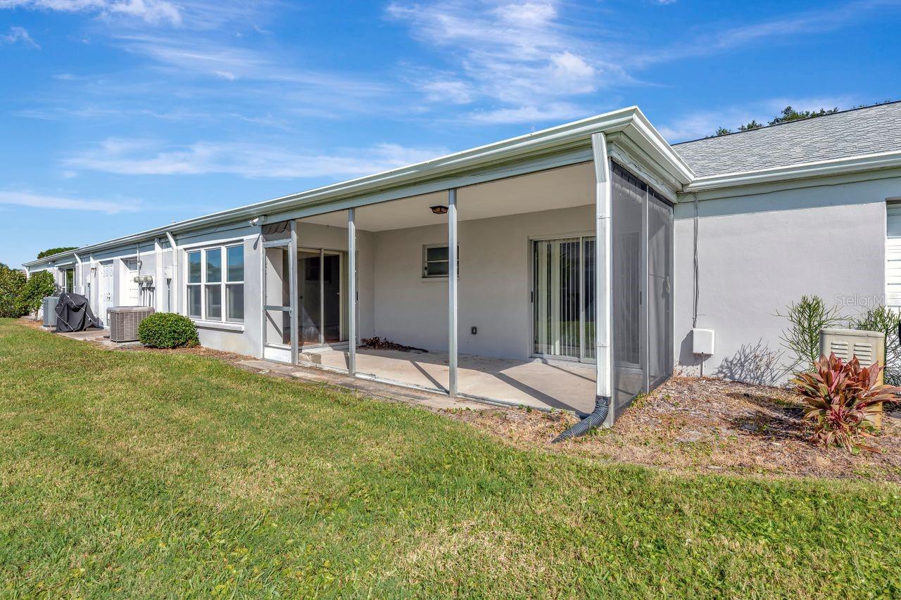 Rear of property
