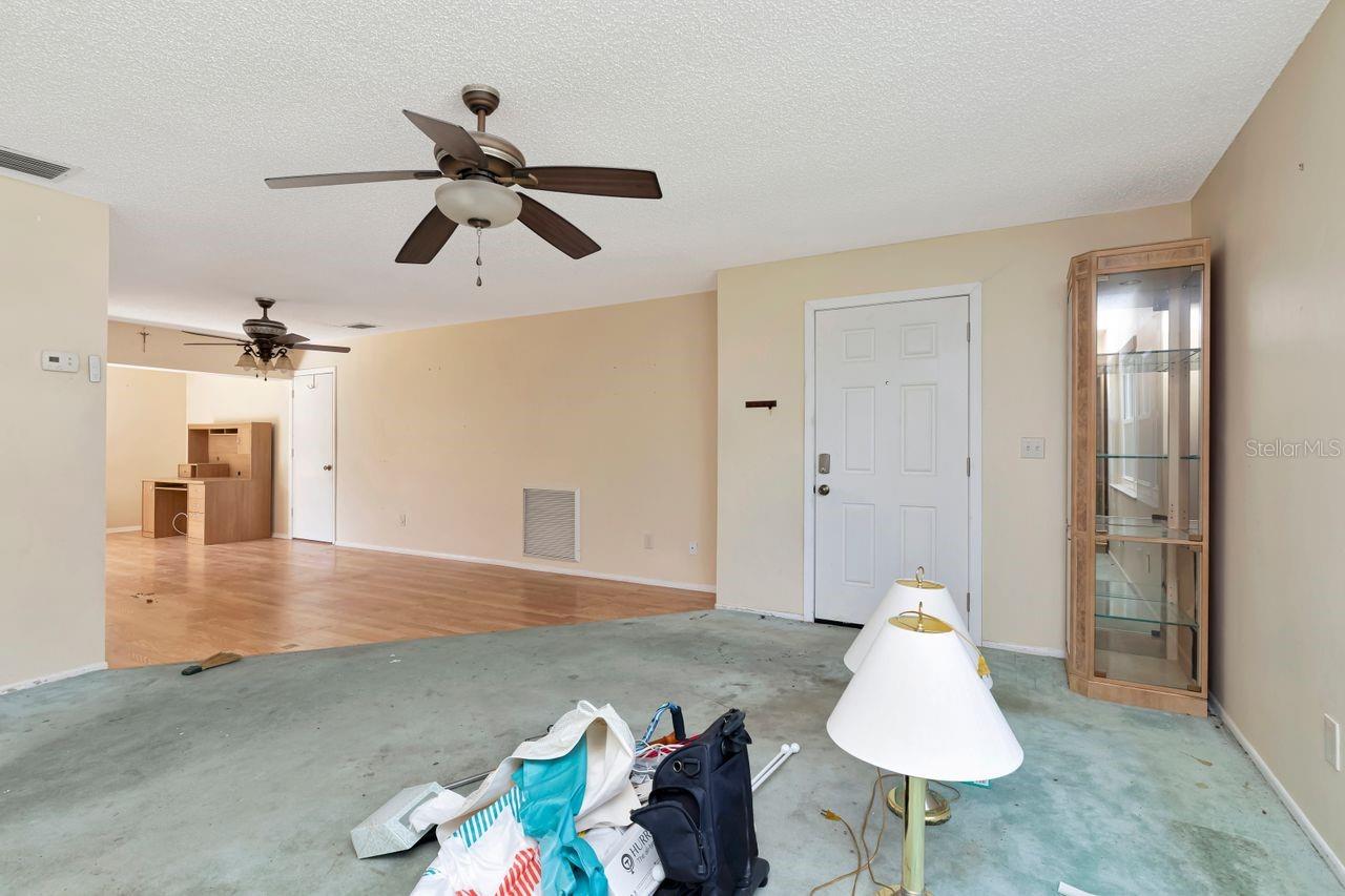 Living room looking towards dining area
