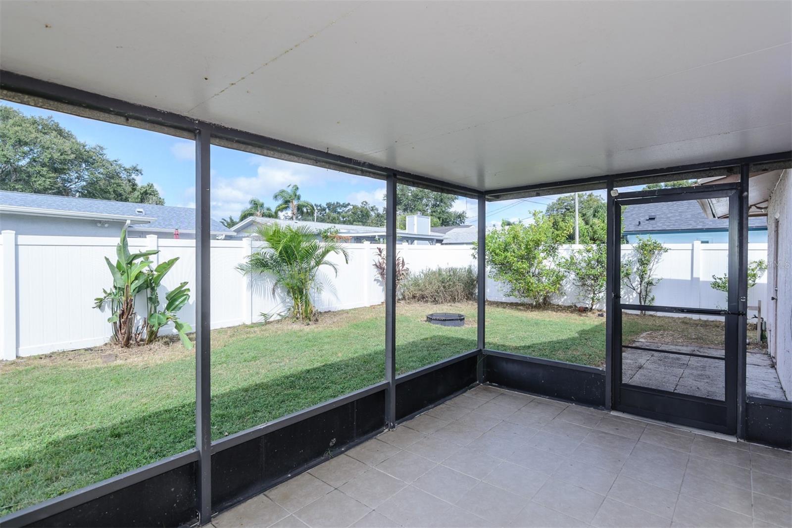Rear Screend Patio