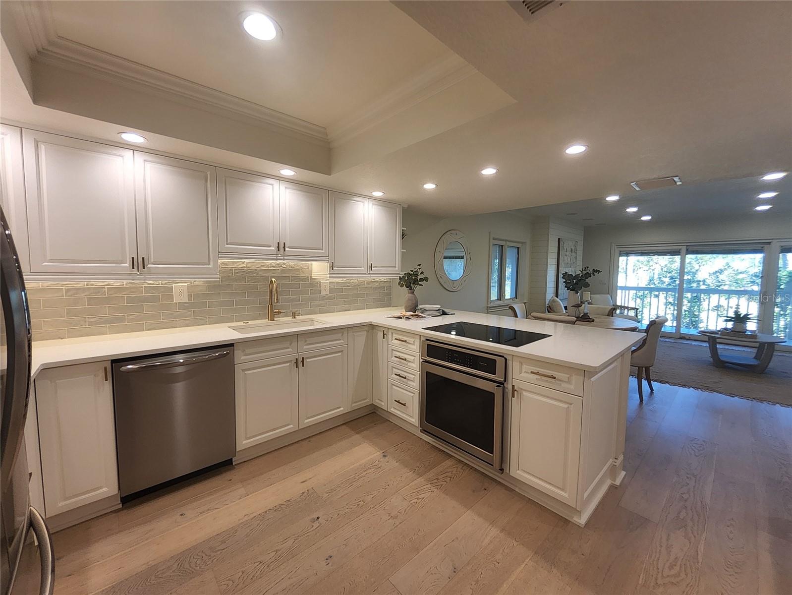Kitchen with stainless appliances