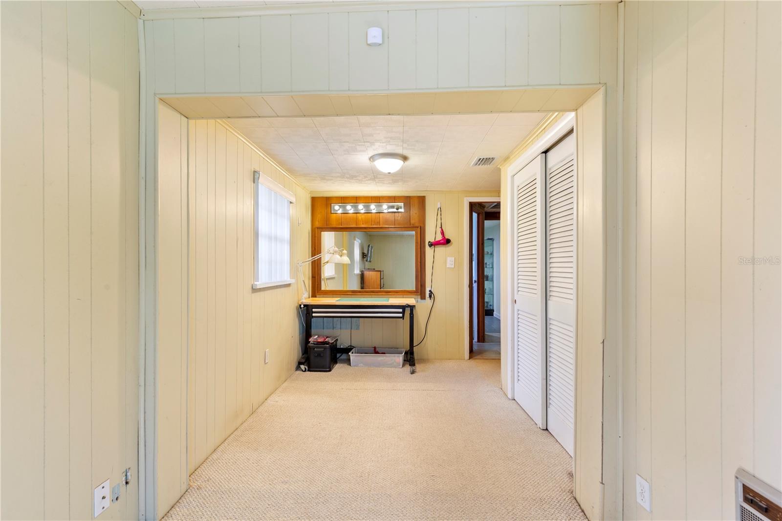1st floor bedroom dressing/study area