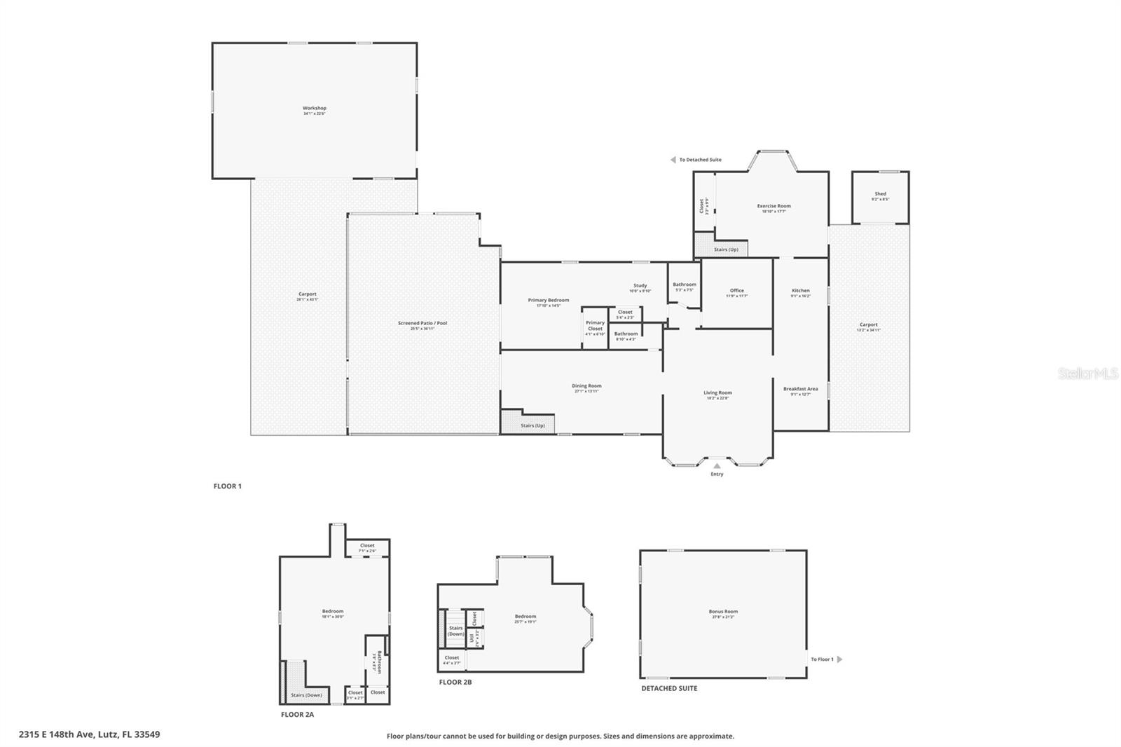 Full Floorplan of all areas