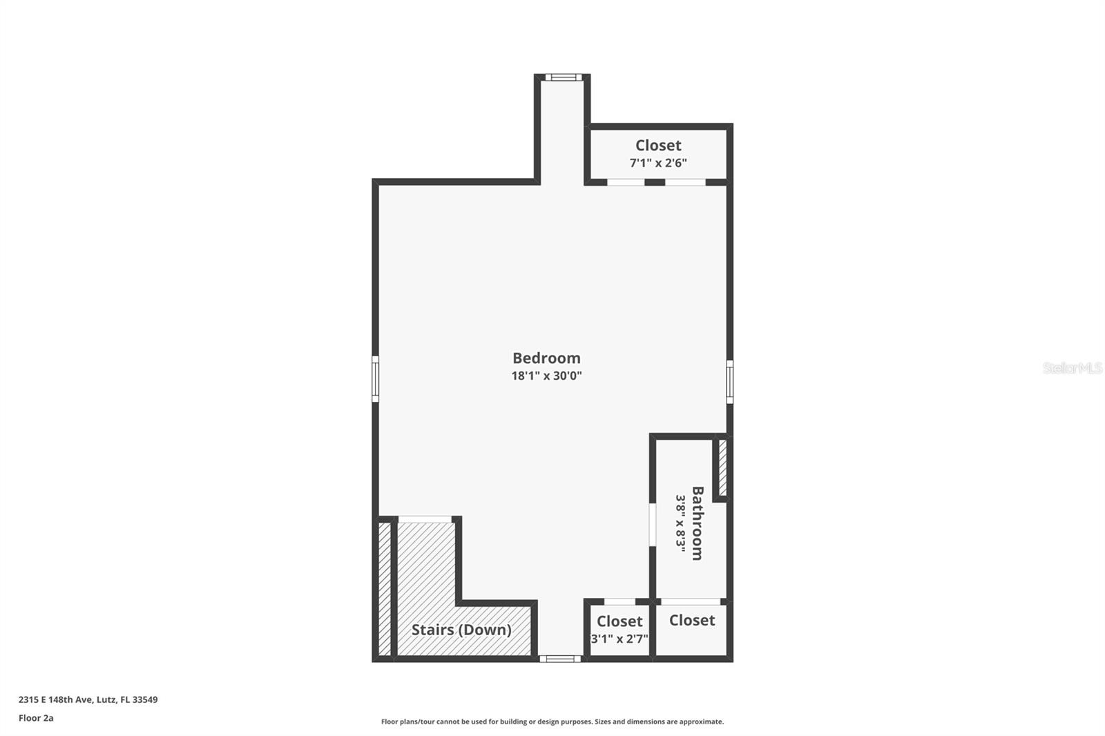 Upstairs Bedroom above Dining Room/ Game Room