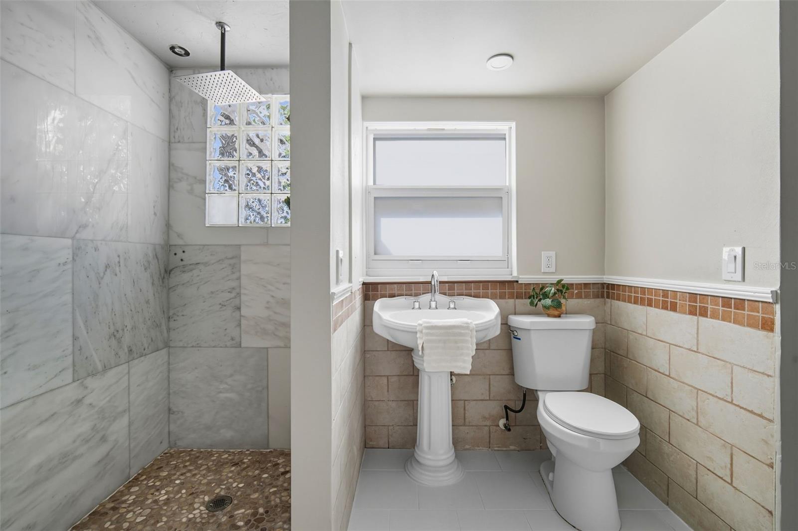 Primary Bathroom with Laundry Closet