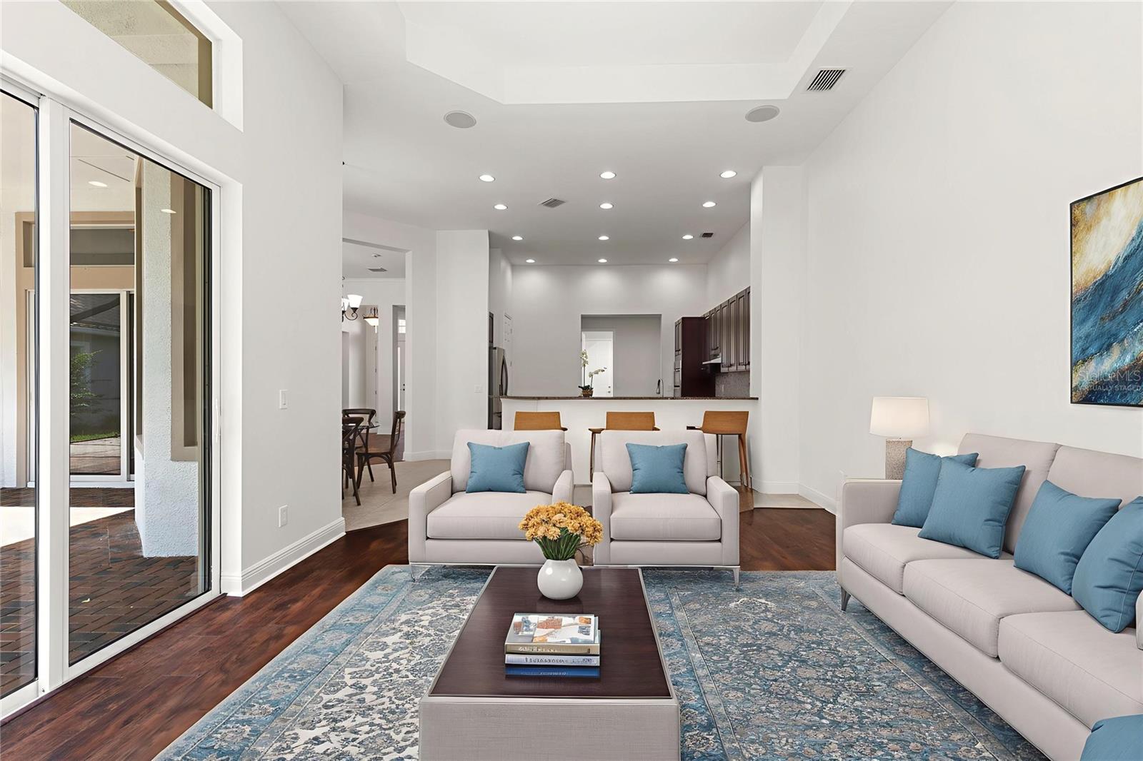 Virtually Staged-Living Room
