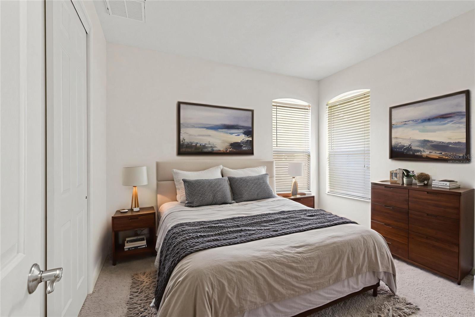 Virtually staged-Bedroom Two