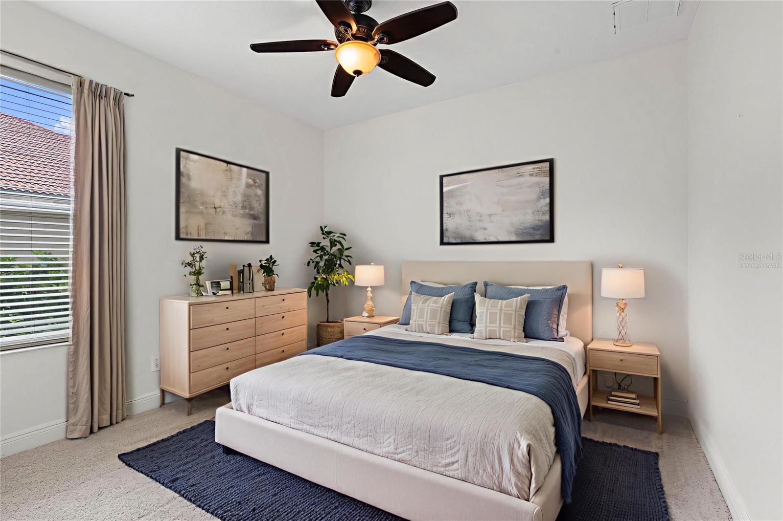 Virtually Staged- Bedroom Three