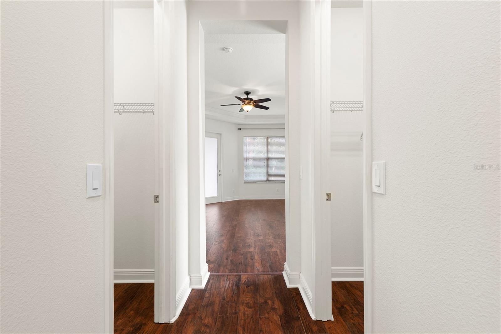 Dual Walk-In Closets