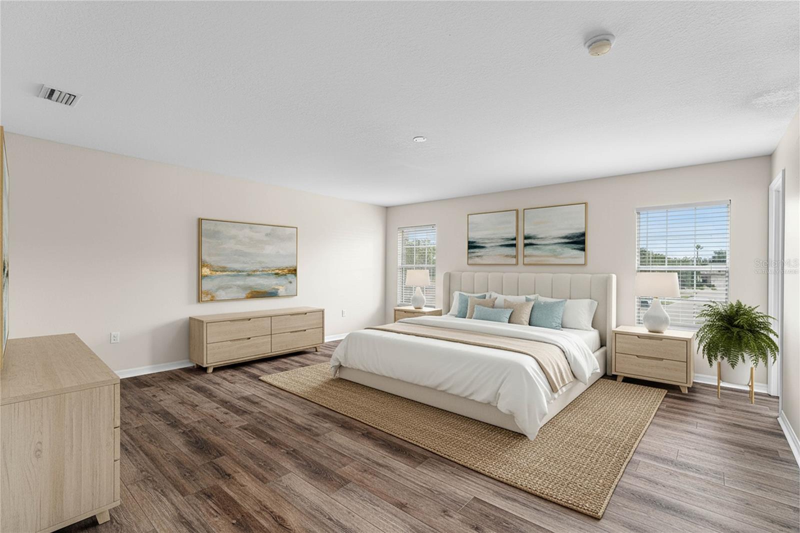 Virtually Staged, primary bedroom
