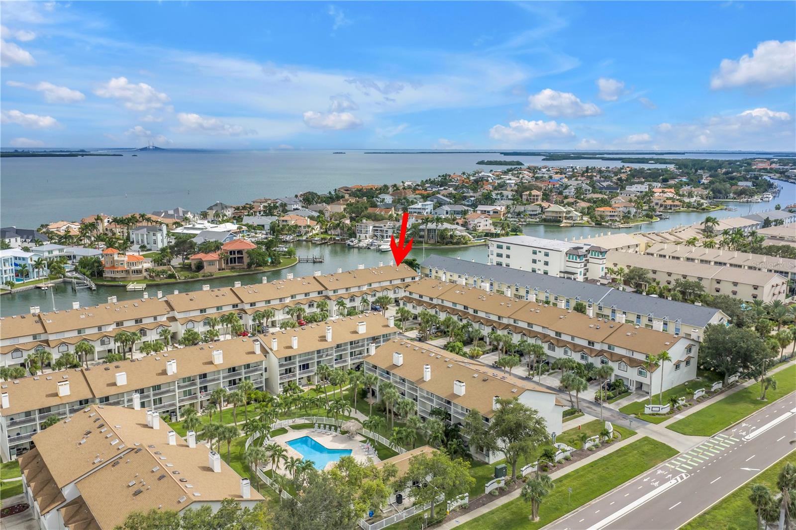 Aerial of Palms of Tierra looking south