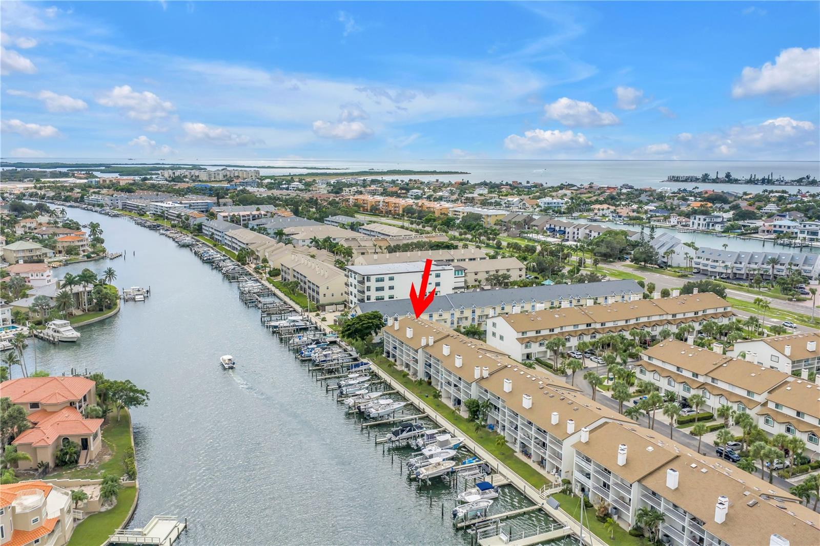 Looking down the canal