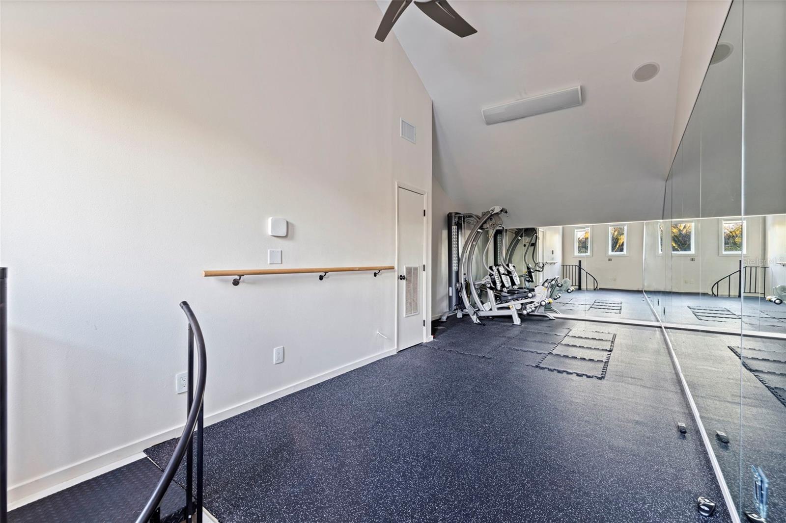 Home Gym off of Garage