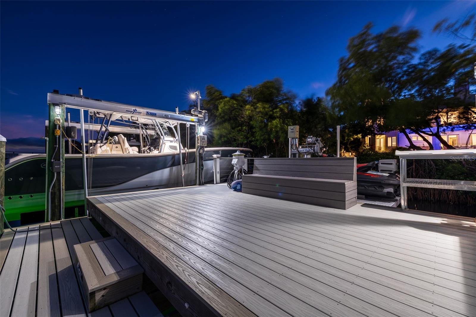 Twilight dock shot
