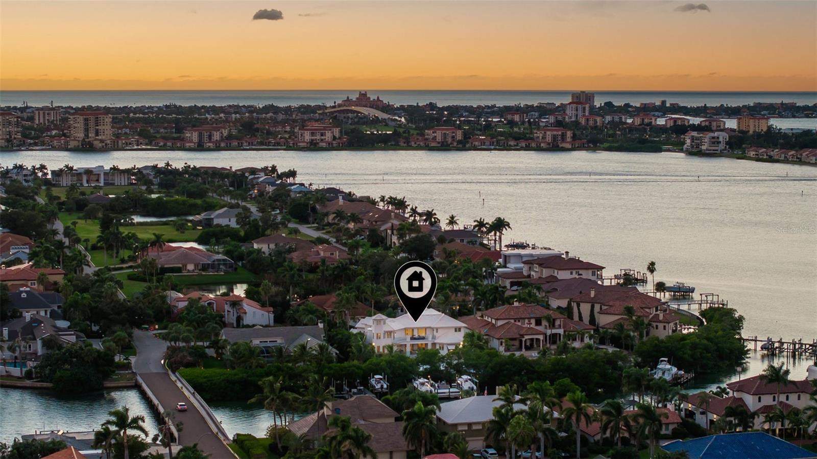 Aerial Island Twilight show