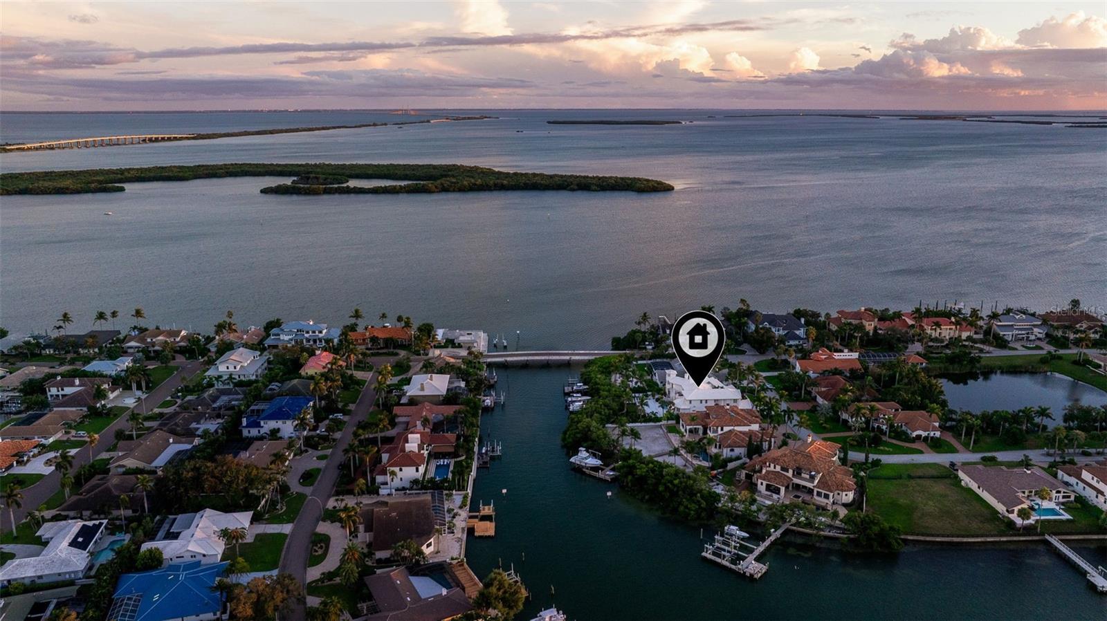 Aerial Island Twilight show