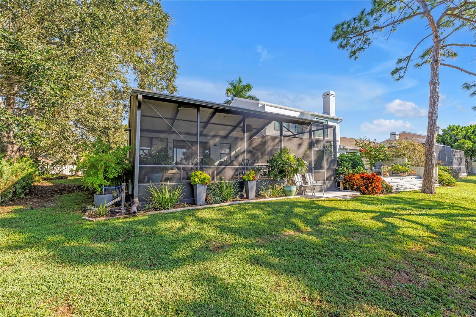 Set high above grade, provides the long water view vista.