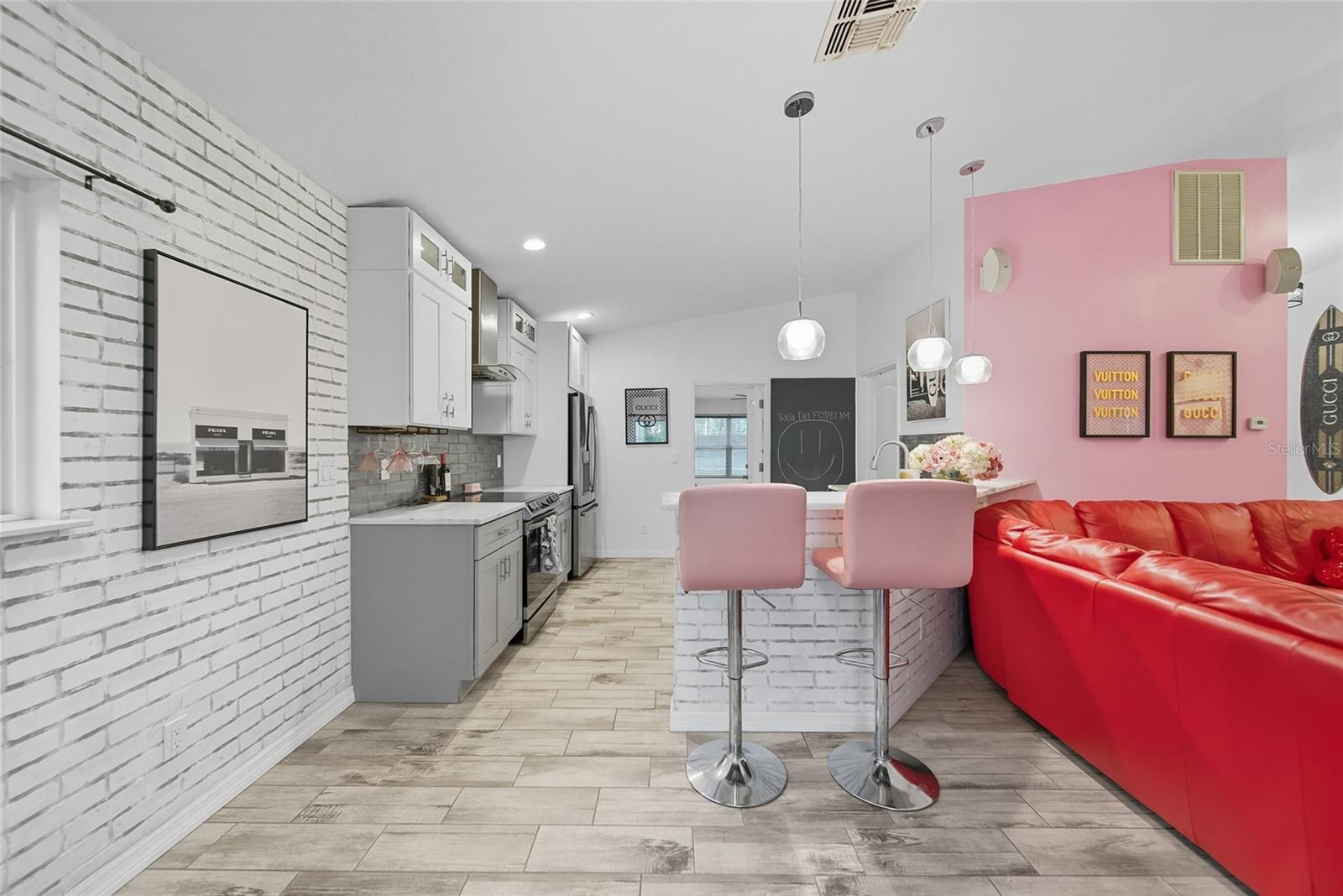 Dinning and kitchen area