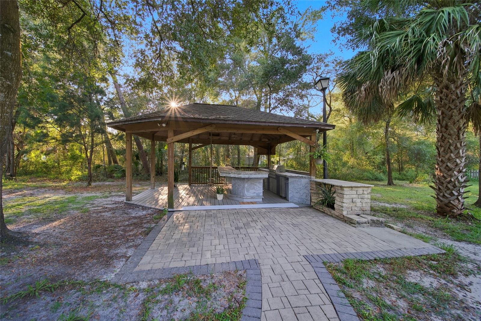 Cabana entertaining area