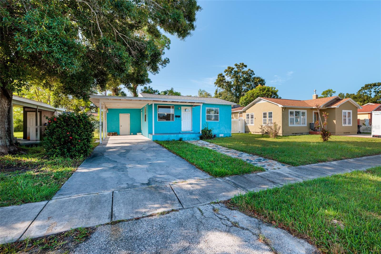 Friendly neighborhood with well-maintained homes.