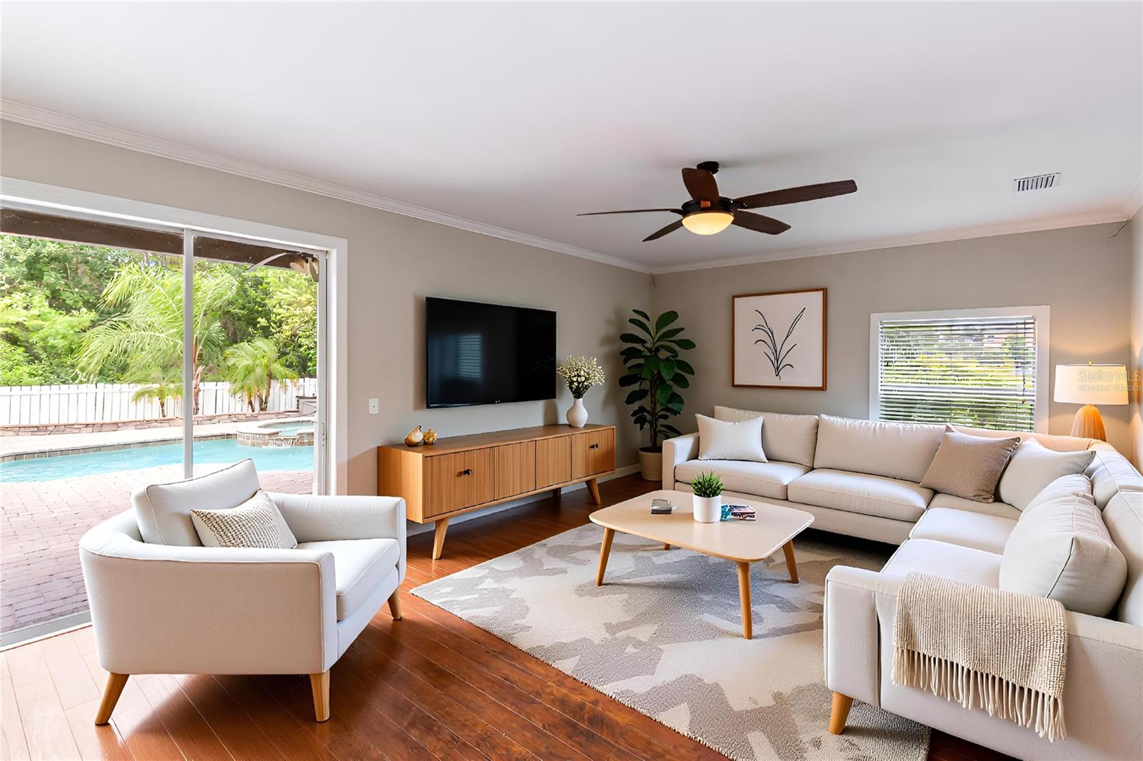 Family Room - Virtually Staged