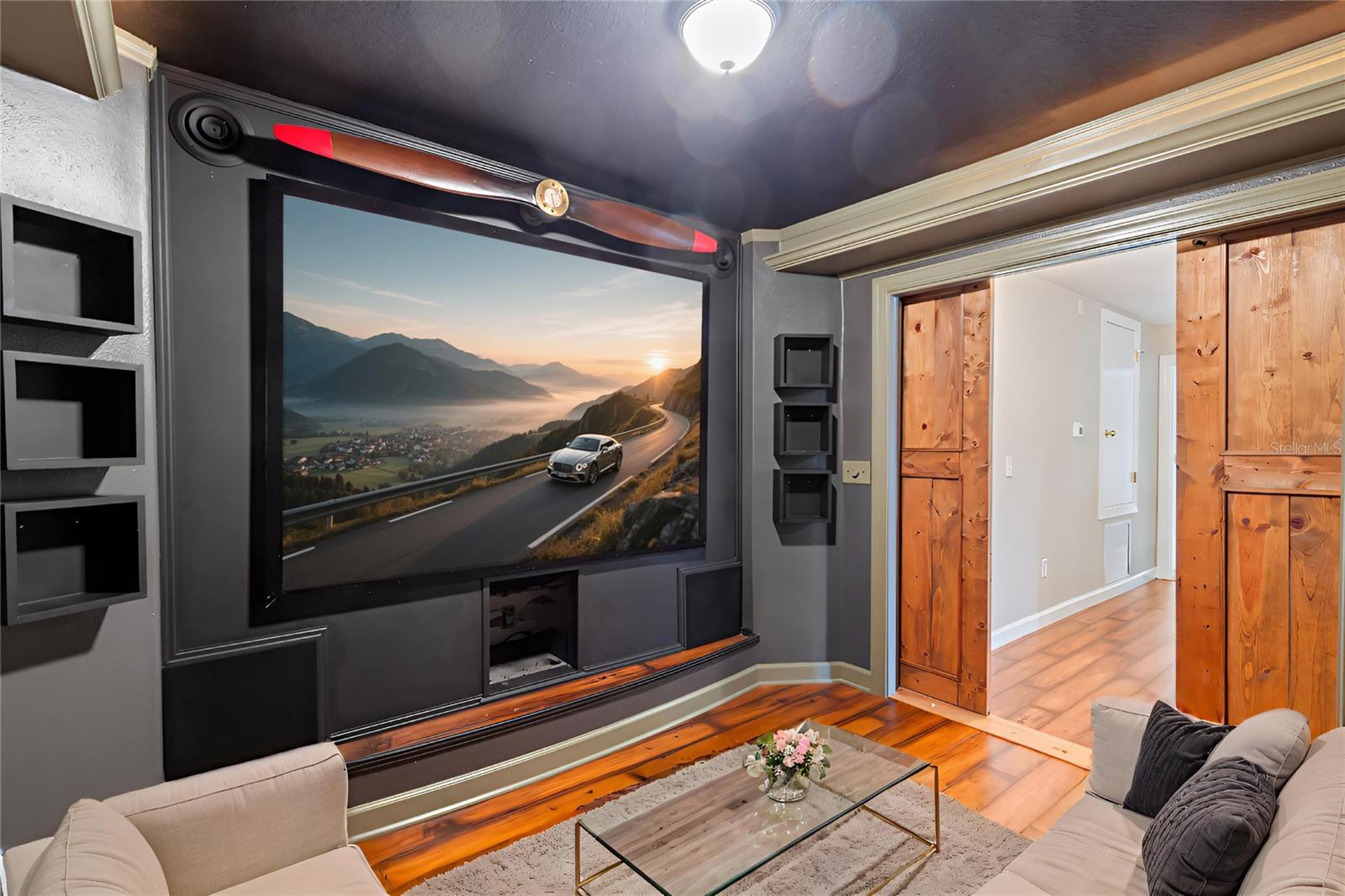 Theater Room - Virtually  Staged