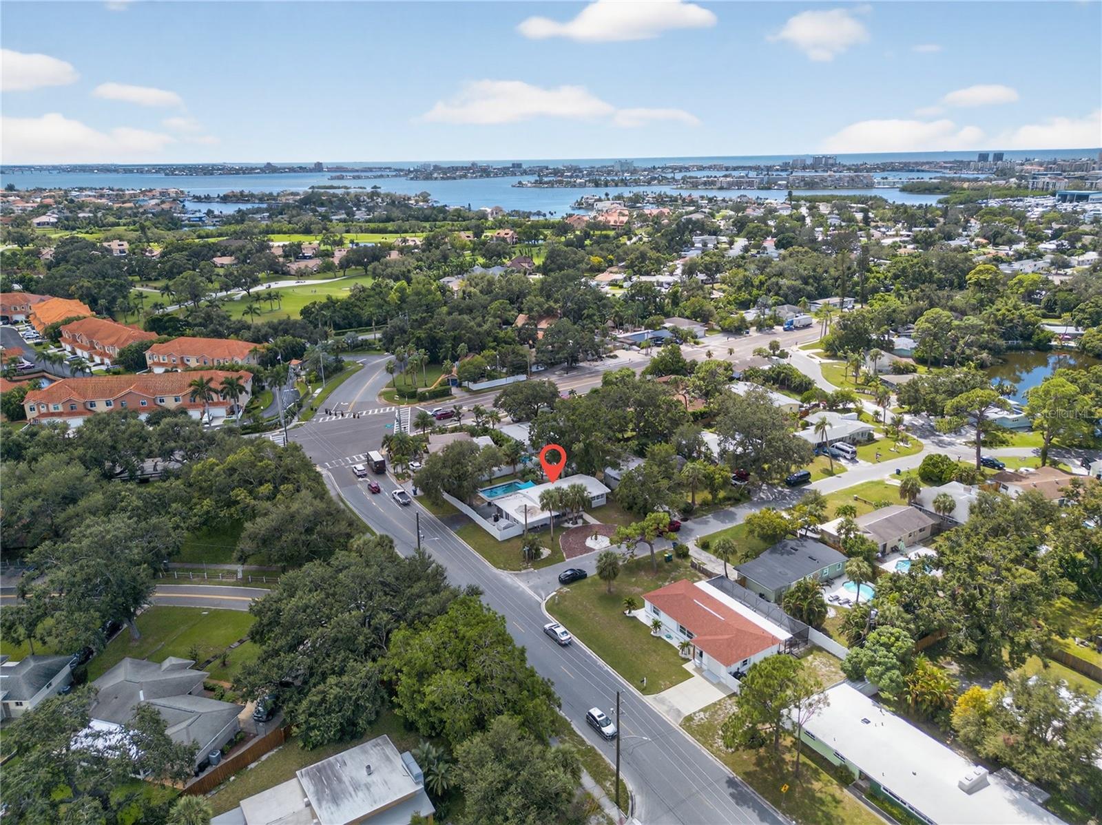 Overhead towards Bay