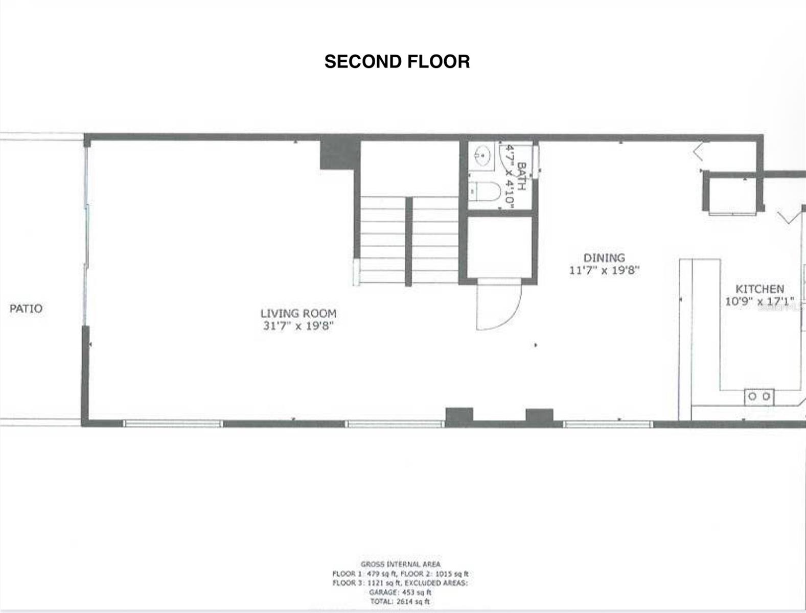 Second Floor: Open Living Spaces/Balcony overlooking Blind Pass Waterway/Deeded Dock & 12,000 lb Lift