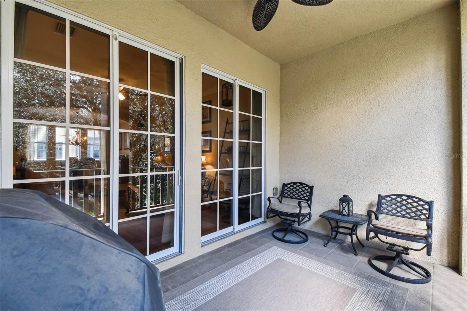 Second level covered patio