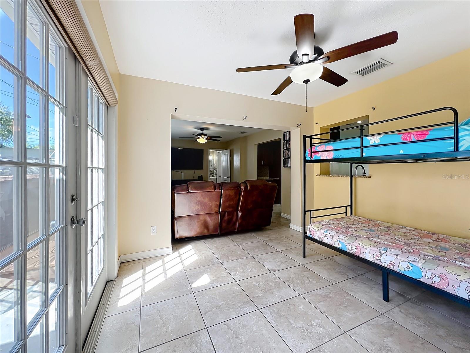 Versatile dining room that can easily serve as a home office, playroom, hobby space...