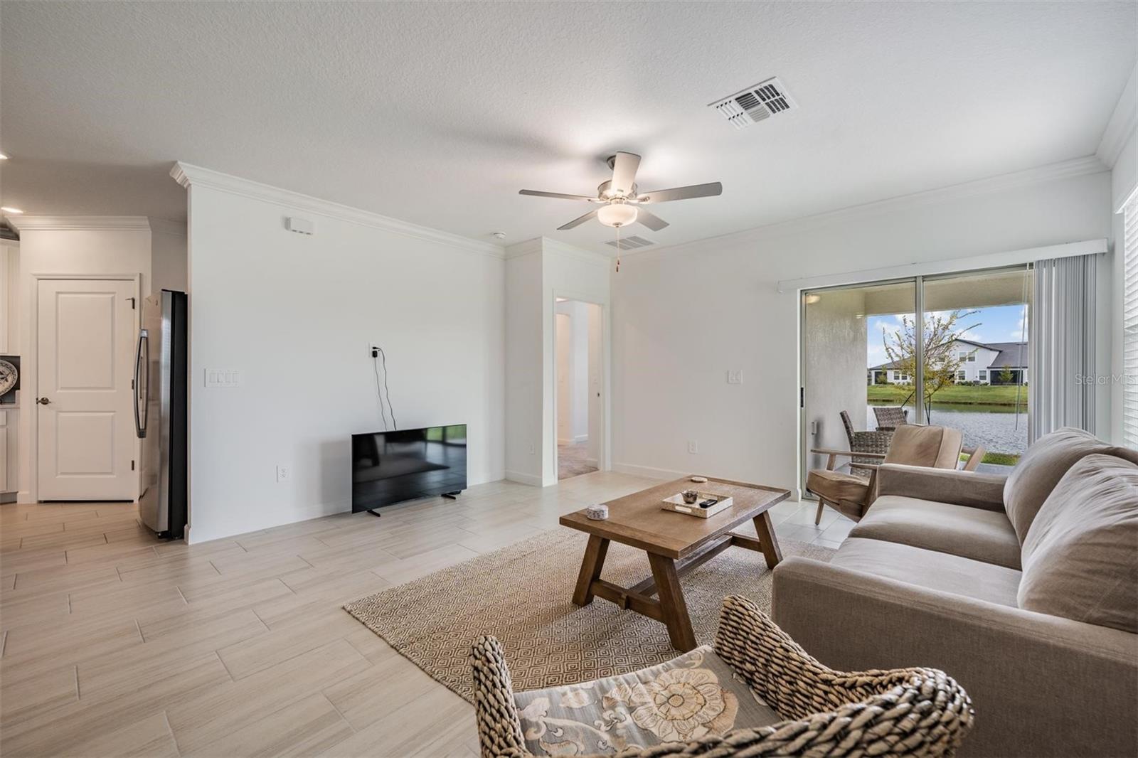 Water view from family room