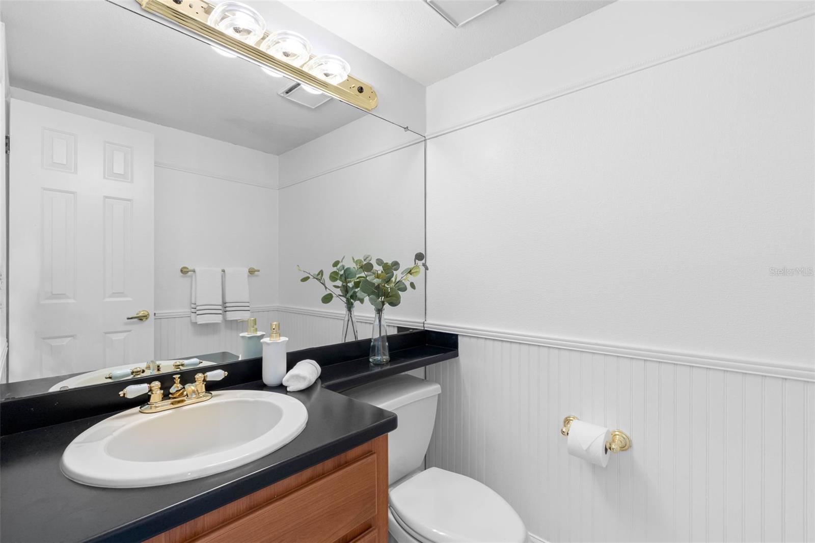 First floor half bath