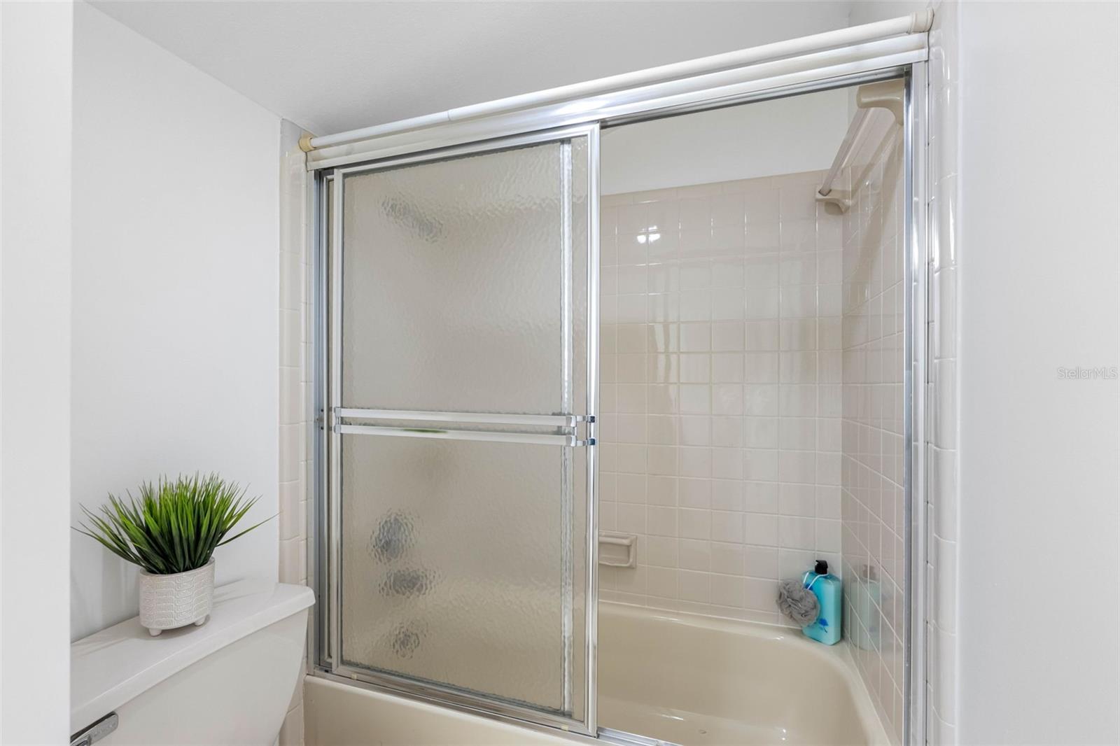 Upstairs bathroom tub and shower combo